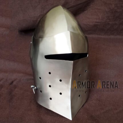 Medieval Helmet with Hinged Visor