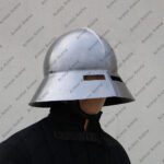 Guardsman helmet / Medieval Kettle Hat with Oculars (Eye Slits)