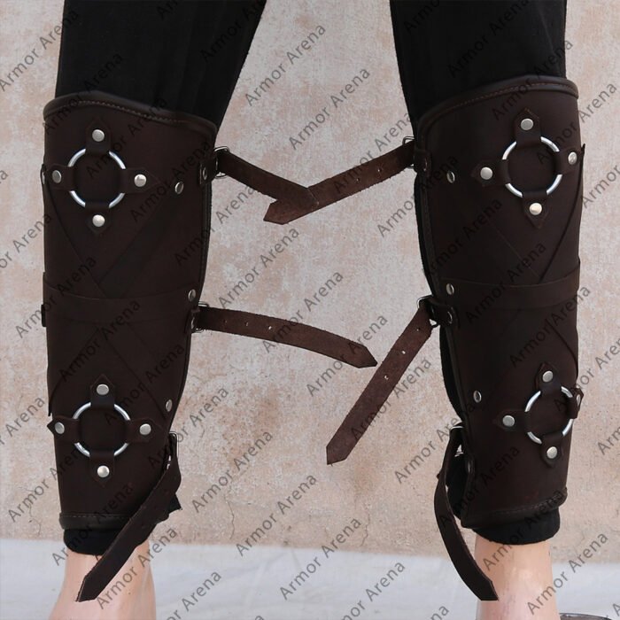 Berserker Leather Greaves